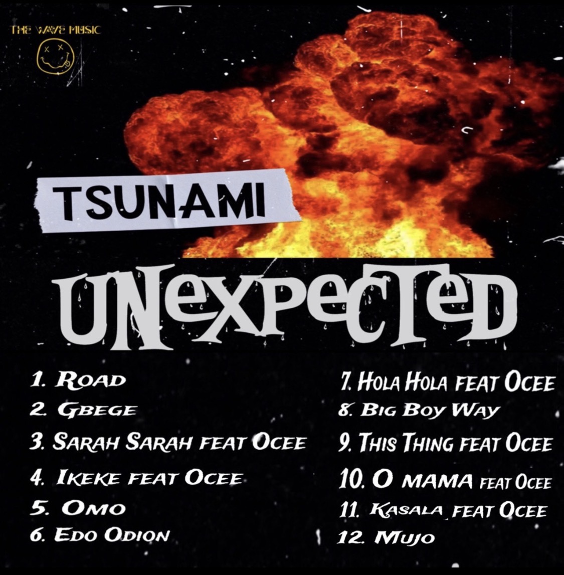 UNEXPECTED track list artwork